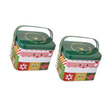Set van 2 kerstbonbondozen met draaggreep Handheld-Type F