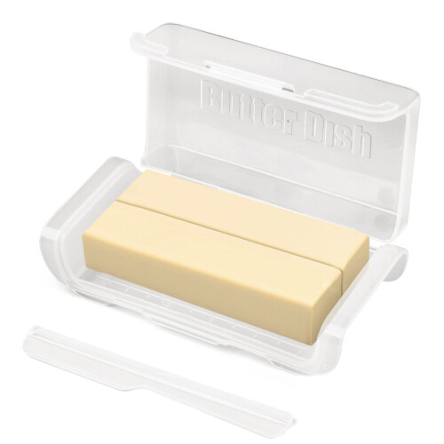 Butter Dividing Storage Box with Lid Kitchen Butter-Clear