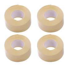 Cinta de sellado para protección de esquinas de pared, cinta de sellado impermeable con tira autoadhesiva para juntas de cocina y baño, aspecto