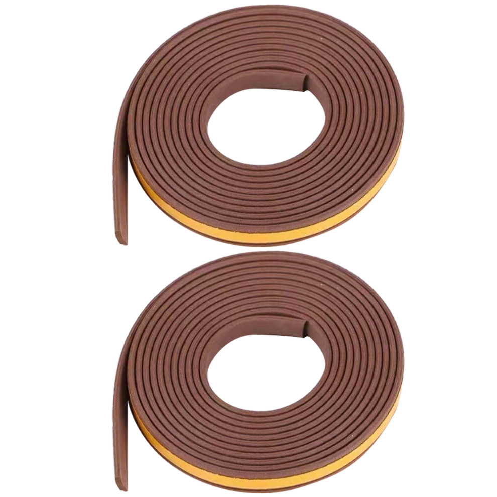 Door Weather Stripping Seal, Soundproof Strip With High-Density Foam For Optimal Resilience, Simple Installation On Doors Windows Furniture (2 Pcs) 9454554512723