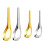 6 x multifunktionale Suppenlöffel, Servierlöffel,-Gold groß 2