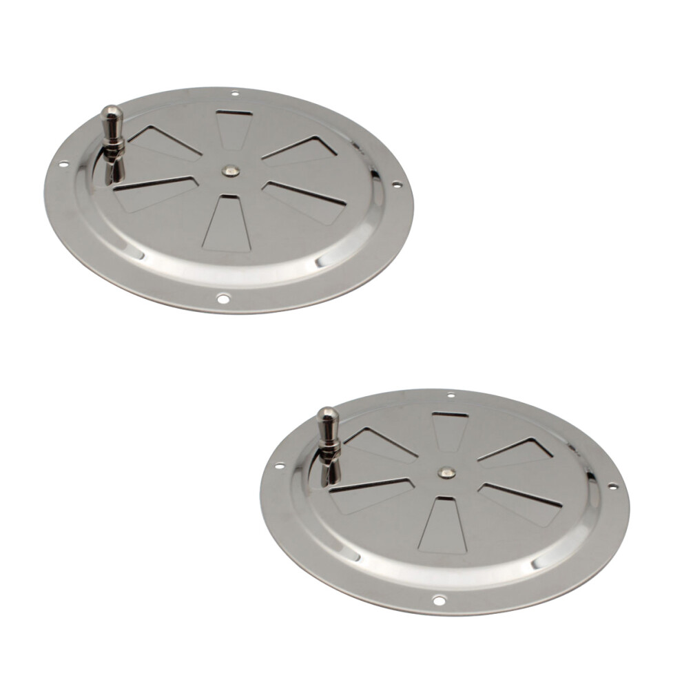 Weather Resistance Ventilation Plate, Stainless Steel Round Air Vent For Bbq Smoker Air Flow, Pinwheel Grill Damper For Control, Smooth Surface For Hy 9454554506524
