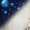 Διακόσμηση Celestial για παιδιά, Γιρλάντα από λινό ύφασμα & Πόμολα συρταριών από 2
