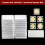 Multipurpose Sturdy Plastic Square Inserts Portable for 4