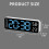 Large Digital LED Wall Clock with Temperature Week Date- E 4