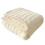 Cuddly Plushie Blanket Plush Microfibre Bedspread-Milky white 1