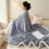 Cuddly Plushie Blanket Plush Microfibre Bedspread-Milky white 5