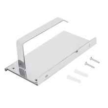 Wall Mounted Bathroom Holder Stainless Steel Phone Shelf Floating Storage Shelf Versatile Organizer With Scratch Resistant Finish And Modern Aesthetic