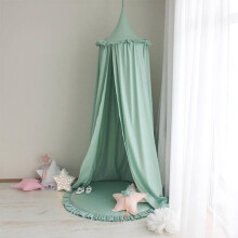 Cantinho de Leitura Infantil com Dossel de Princesa, Decoração Requintada para o Quarto, Tenda de Fácil Instalação, Tecido Macio e Amigável à