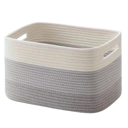 Functional Cotton Rope Storage Bin Sturdy Organizers For-A