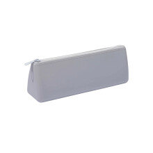 Waterproof Silicone Pencil Case Portable Pen Organiser Bag-grey
