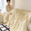 Cuddly Plushie Blanket Plush Microfibre Bedspread in- green 7