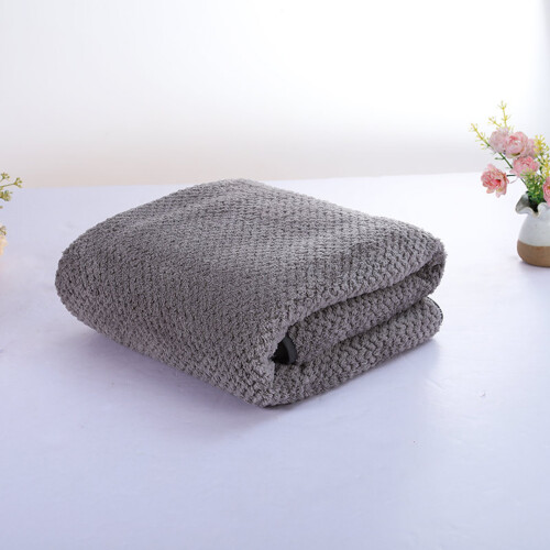 Μαλακή, άνετη πετσέτα μικροϊνών Jacquard, εξαιρετικά απορροφητική, πετσέτα μπάνιου 1
