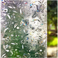 Adhesivo para ventanas con efecto esmerilado y vidrieras decorativas, cubierta personalizable para mayor privacidad en el hogar, adhesivo estático