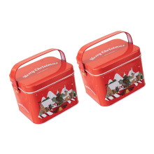 2Pcs Candy Boxes with Carry Handle Christmas Theme-Section B