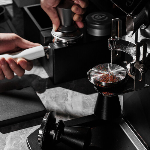 Professional Coffee Tamper with Ergonomic-58.35mm  Black 2
