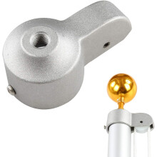 Robuster Mastwagen für reibungslosen Betrieb, Fahnenmasthalterung aus Aluminiumlegierung mit hochbelastbarer Nylonrolle für Masten mit 1,5 bis 2