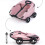 Ergonomic Pet Strollers For Small Breaths Sunproof Canopy-Black 5