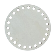 Base de panier en bois perforé, Base de panier à-10cm rond
