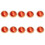 10Pcs Reflective Buttons Metal Sewing Buttons Closure-Orange1 1