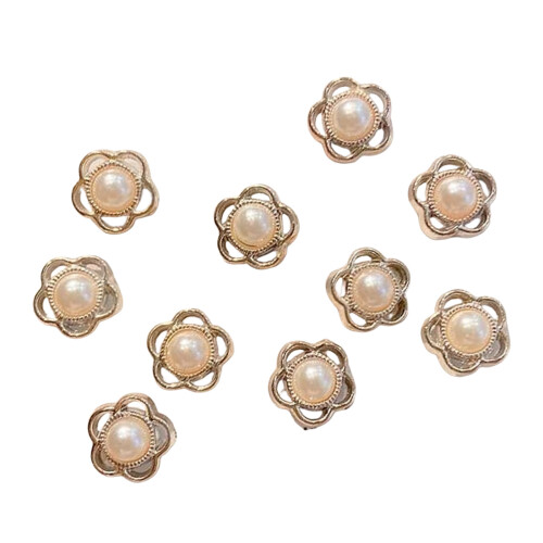 Épingle à bouton en perles pour l'ajustement-8 fleurs de perles