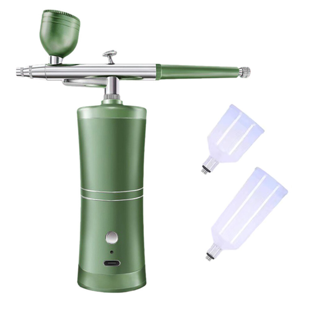 Airbrush Compressor Kit 0.3Mm Airbrush Spray Guns For-Green 7754000799053