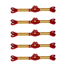 Boutons à nœud chinois en forme de fleur, 5 pièces,-Modèle 11