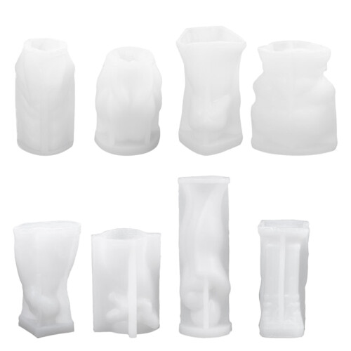 Candle Silicone Mold Roman Column Soap Making Tools DIY Epoxy-1 2