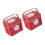 Set of 2 Christmas Gift Boxes with Handle Stylish Candy-Type A 1