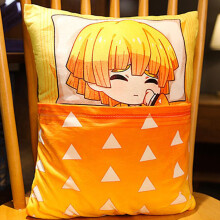 Produto oficial licenciado de anime, presente perfeito para fãs, almofada decorativa com estampa de Demon Slayer, pelúcias de personagens de anime