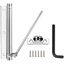 Automatische deurdranger voor woon- en bedrijfsruimtes, robuuste aluminiumlegering met instelbare sluitsnelheid.
