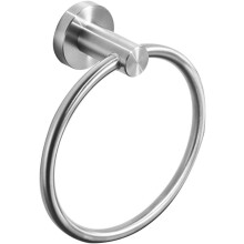 Elegante accessorio per il bagno: anello portasciugamani salvaspazio in acciaio inossidabile nichel spazzolato, moderno portasciugamani da parete per