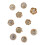 Clip de fixation de perles pour robe, sans-3 strass mélangés 1