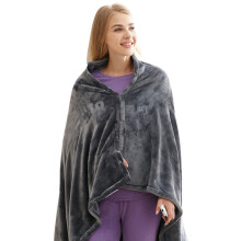 Portable Heated Blanket for Outdoor Enthusiasts, Battery Heated Blanket Delivering Therapeutic Heat Relief with Double Layers Coral Fleece