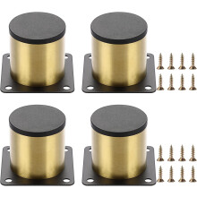 Goldene Möbelbeine aus korrosionsbeständigem Metall garantieren Langlebigkeit und ansprechende Optik und eignen sich zur Aufwertung jeder