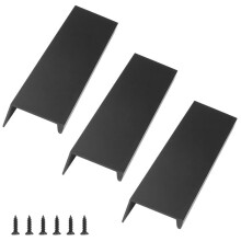 Mânere de dulap din aliaj de aluminiu de calitate premium, design ușor de instalat, montat pe spate, mânere moderne pentru mobilier, confortabile