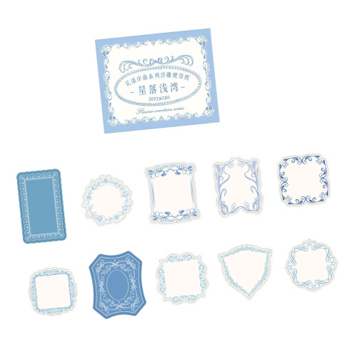 30 Sheets Flower Embossed Scrapbooking Paper-Starfall Bay