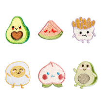 6 Pcs Peach Sewing Patches Iron On Patches French Fries
