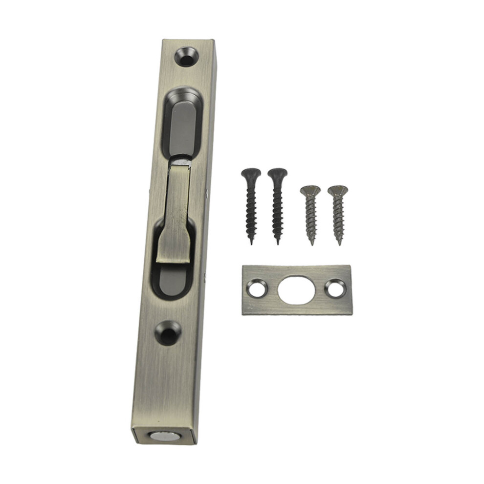 Security Door Bolt Latch Stainless Steel Door Flush Bolt Latch French Door Lock Latch Lever Action Flush Bolt With Spring Locking Function Concealed D 9454554554969
