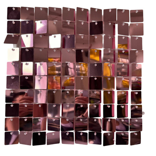 Sparkling Reflective Party Wall Tiles 24Pieces Dynamic-Pink