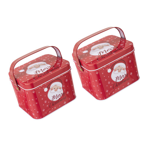 Conteneur de friandises de noël avec poignée de-Type A