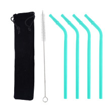 Bendy & Reusable Straws, Silicone Flexible Drinking Tools, Durable & Bite Resistant, Suitable for Water to Milkshakes, Includes Cleaning Accessory, fo