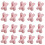 10Pcs X Shape Spacers Beads 2mm Hole Colorful-Light Pink 1