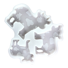 Dierlijke kaars mallen 3D koeien siliconen mal ornament zeep
