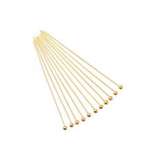 200 stuks sieraden hoofdspelden,-goud Ronde kop 05x50mm