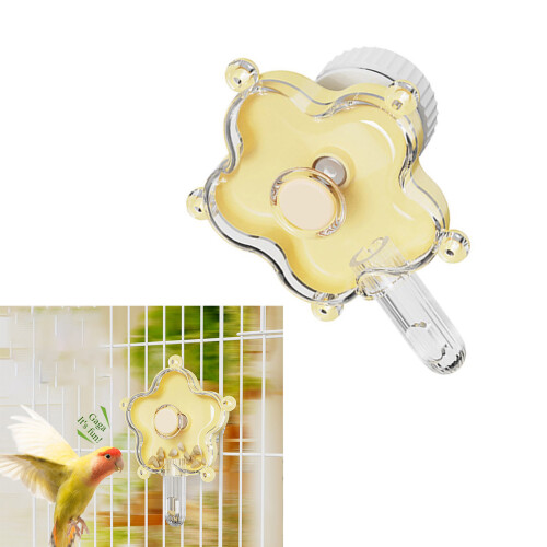 Interaction Bird Cage Roller Foraging Feeders Chew-green yellow 2