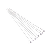 200 stuks nietstiften sieraden-zilver Ronde kop 05x50mm