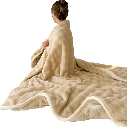 Weiche Überwurfdecke, warme Decken, Überwurfdecken, Sofa,-Khaki