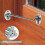 Stainless Steel Rust Resistant, Straightforward Hook Lock Design for Front Door Chains and Window Latches (Black) 4