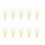 10pcs Plastic Frosted Flower Picks Decorative Stems-Light Green 1